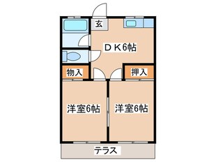 ちとせハイムの物件間取画像